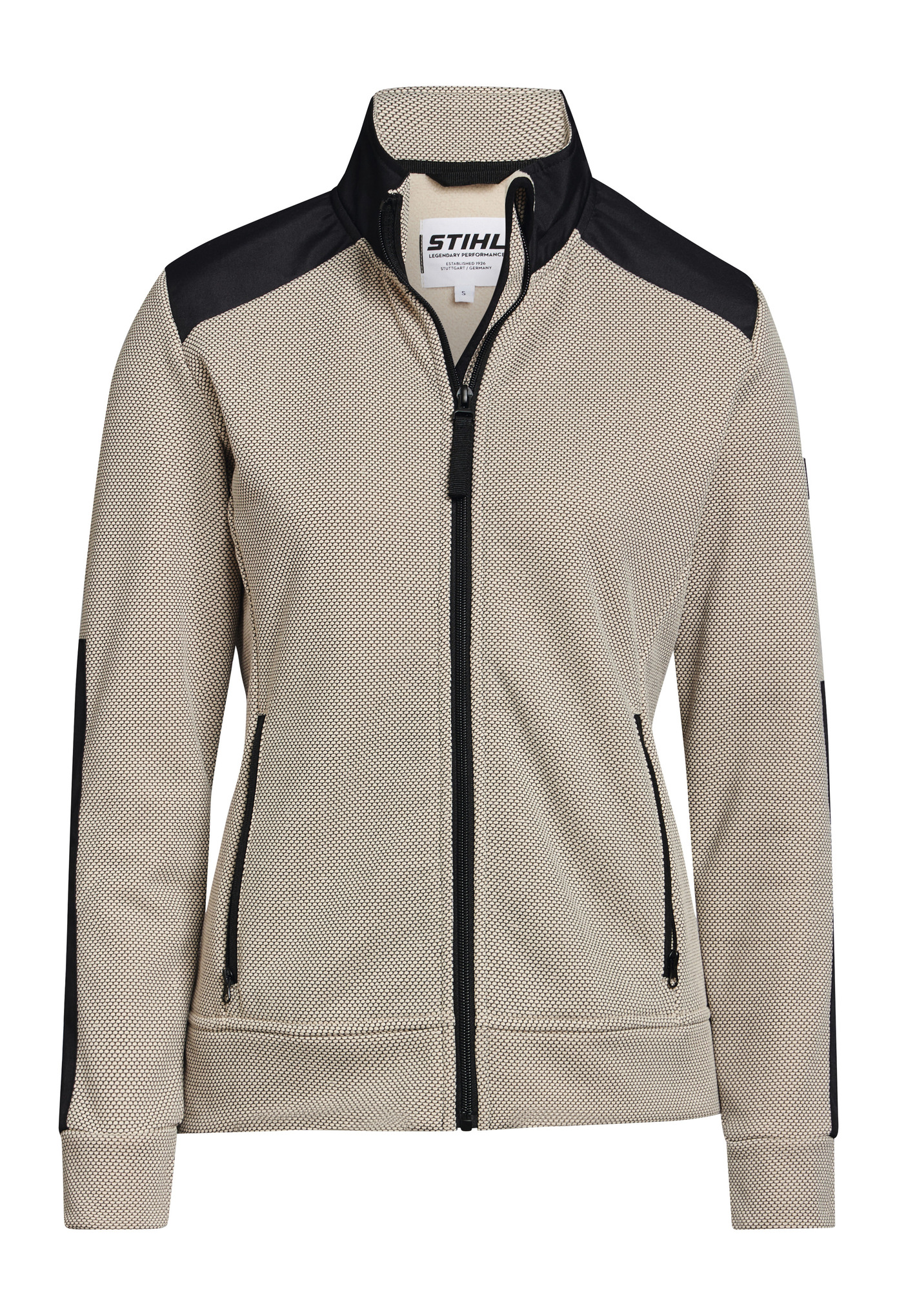 Fleecejacke Gr. S Damen PERFORMANCE Beige