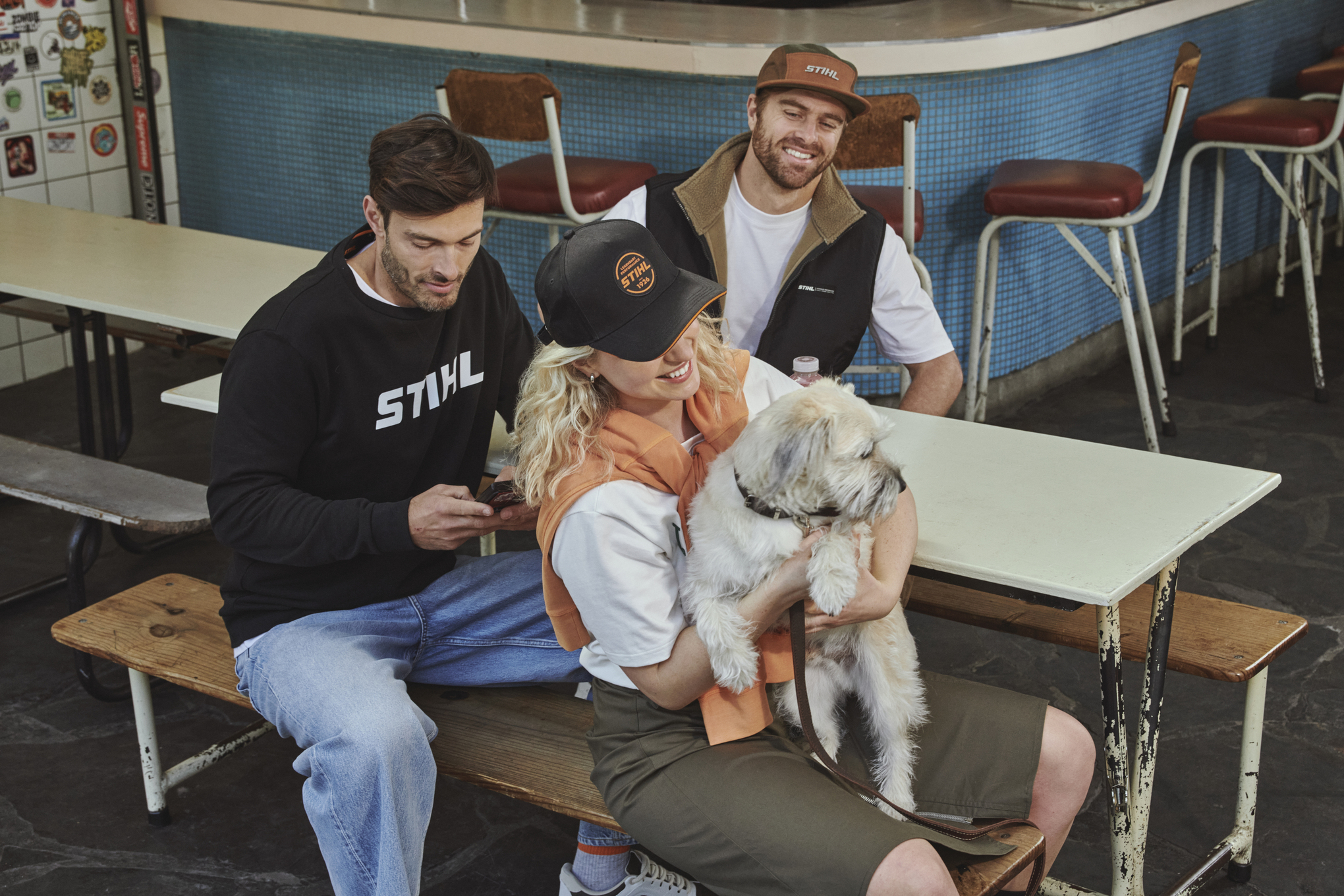 STIHL Sweatshirt LOGO WHITE schwarz – Bild 4