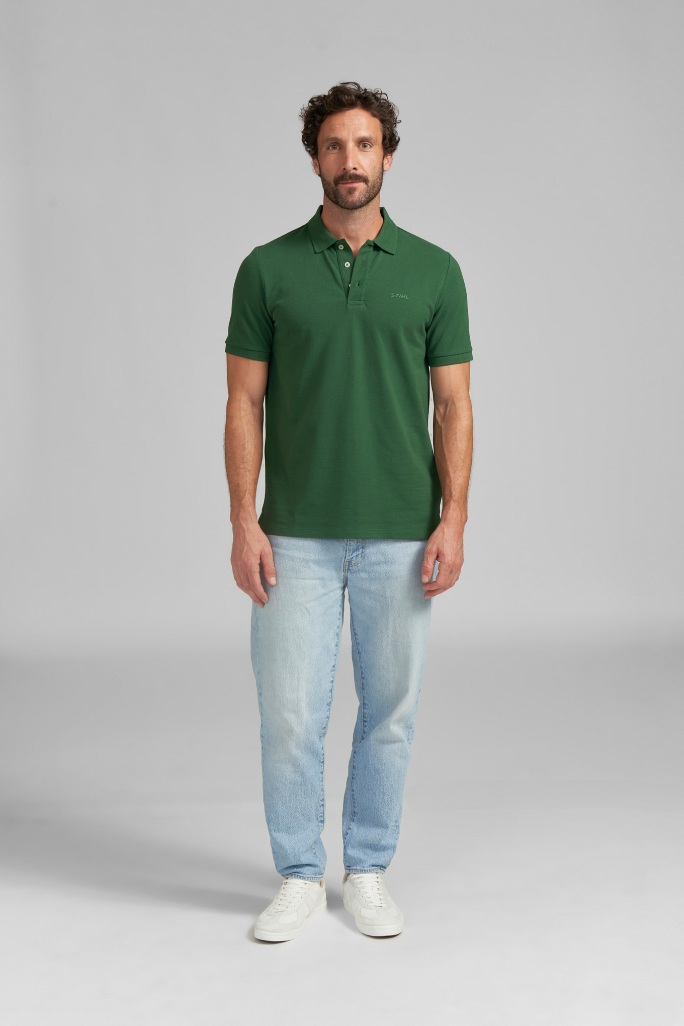 Poloshirt BASIC GREEN (Herren) – Bild 3