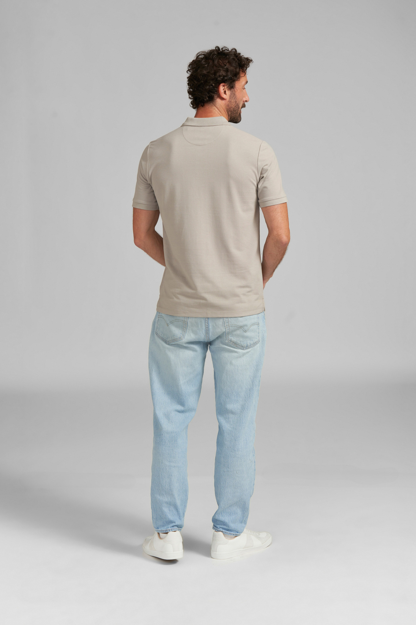 Poloshirt BASIC GREY (Herren) – Bild 4