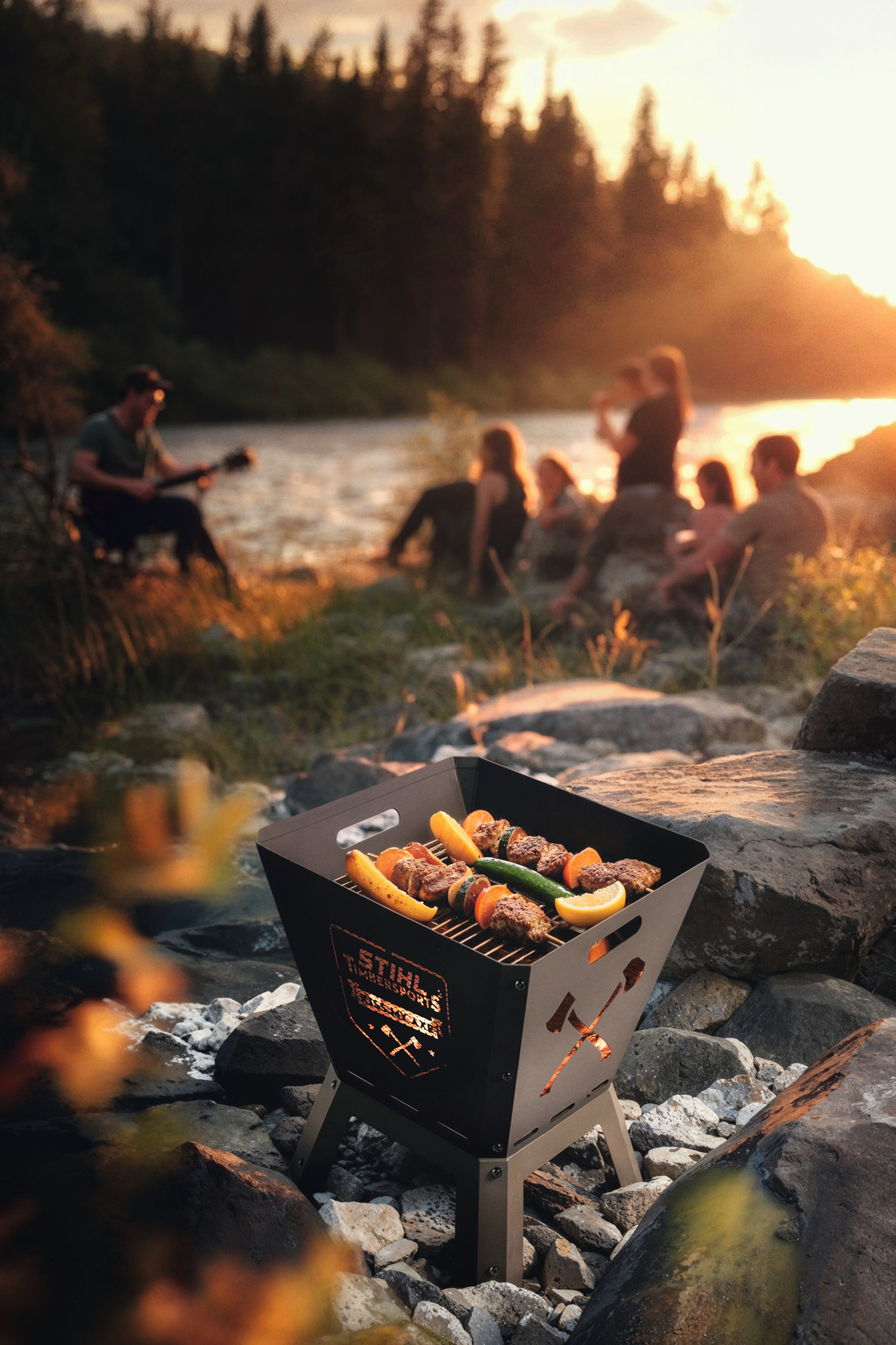 Feuerkorb mit Grill TIMBERSPORTS® – Bild 2